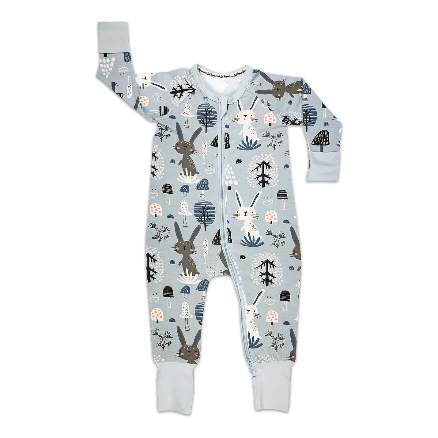 Good Luck Baby Pajamas Bunny Rabbits NB