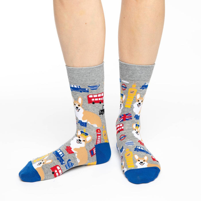 Women's Corgi's in London Socks