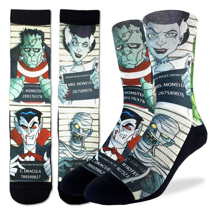 Men's Halloween Mugshots Socks