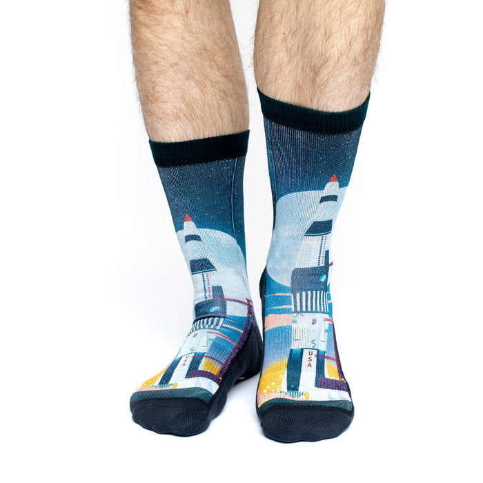 Men's Saturn V Rocket Launch Socks