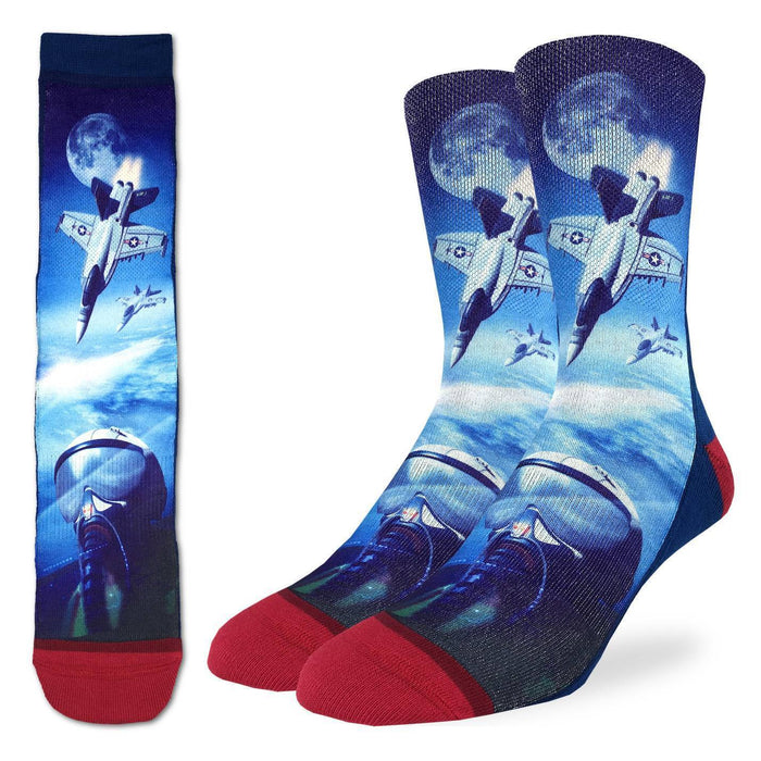 Men's F-18 Fighter Jet Socks