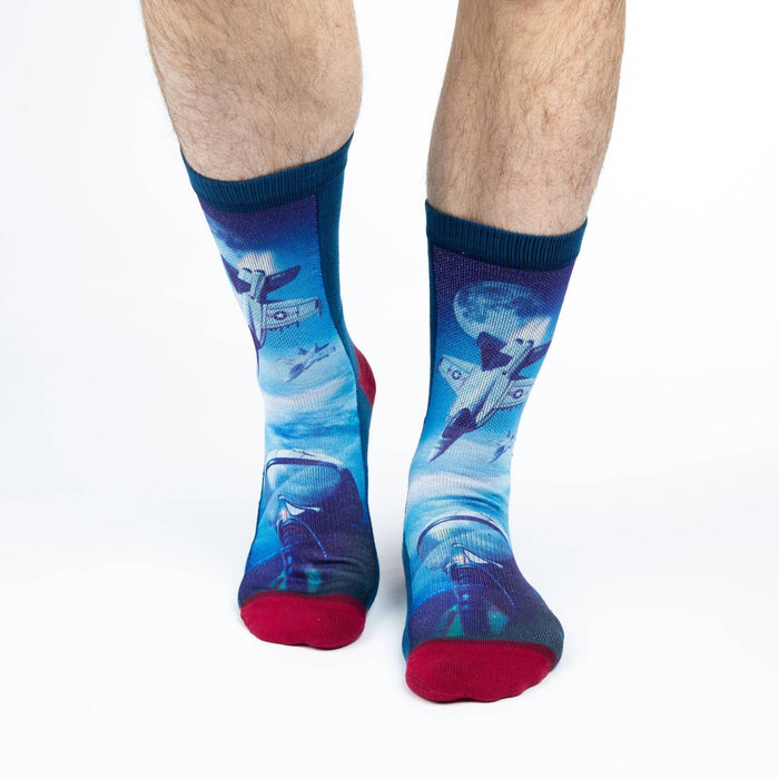 Men's F-18 Fighter Jet Socks