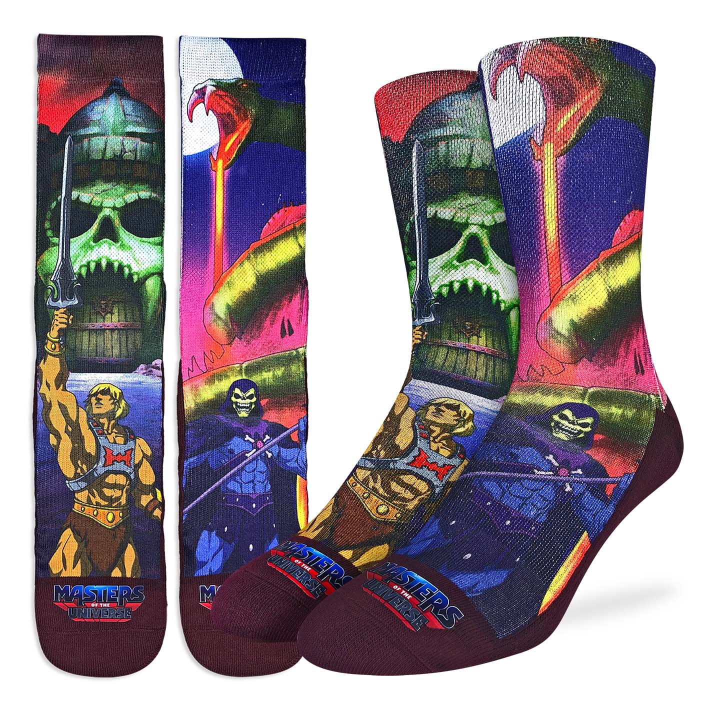 Men s Masters of the Universe He Man Skeletor Socks Good Luck