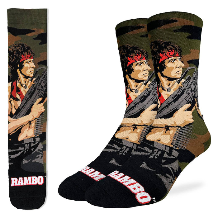 Men's Rambo with M60 Machine Gun Socks