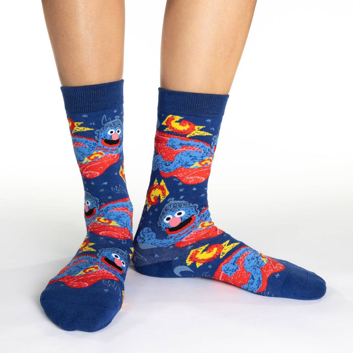 Women's Sesame Street, Super Grover Socks