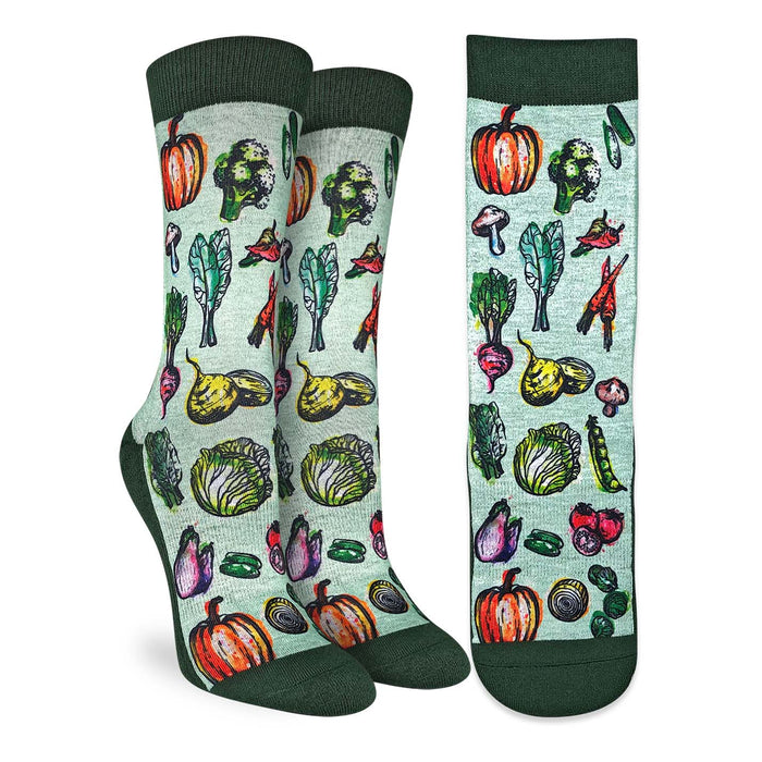 Women's Veggies, Green Socks