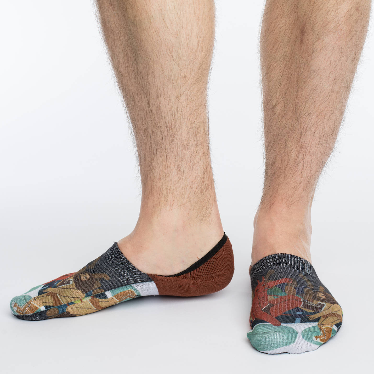 Mens brown outlet no show socks