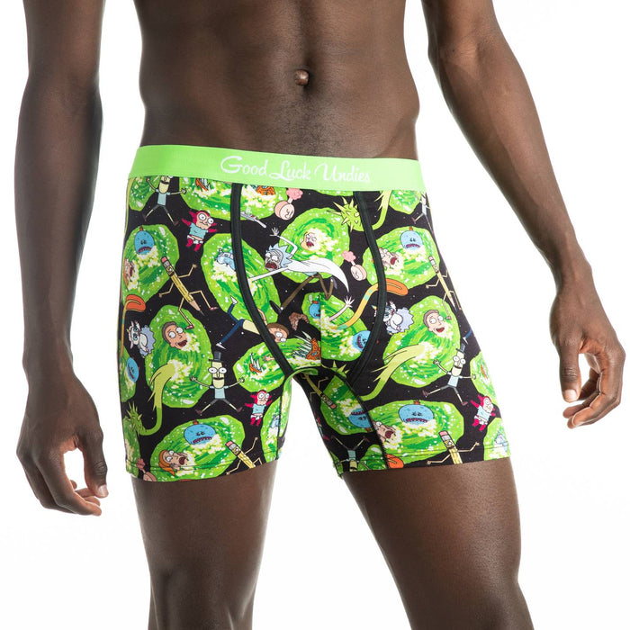 Men's Rick and Morty Portals Underwear