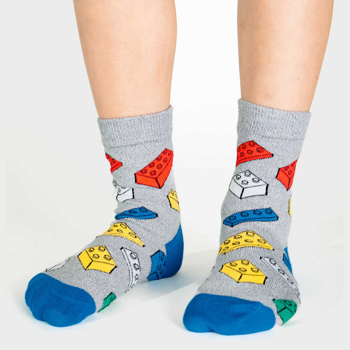 Building Blocks, Monster Trucks and Sharks Kids Socks