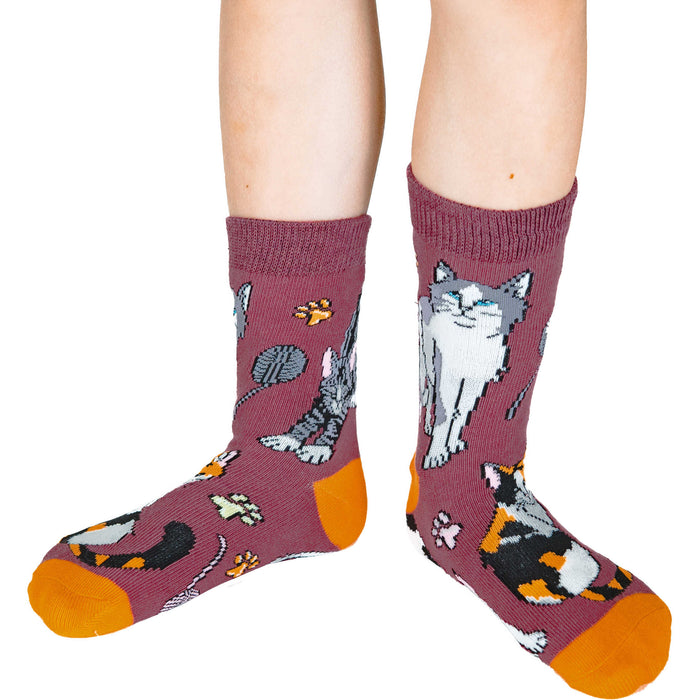 Sea Lions, Sea Otters and Kitty Cats Kids Socks