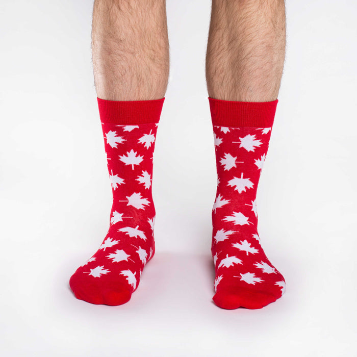 Men's Big & Tall Canada Maple Leaf Socks