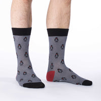 Men's Grey Penguin Socks