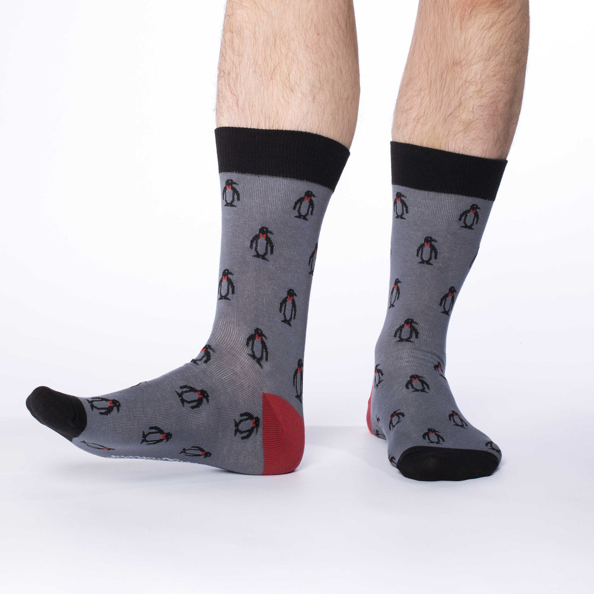 Men's Grey Penguin Socks