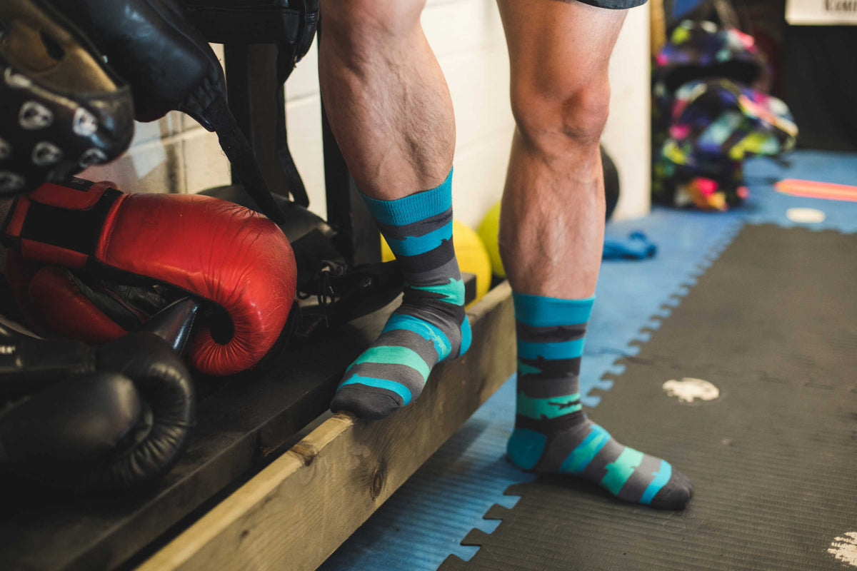 Men's Aqua Shark Week Socks