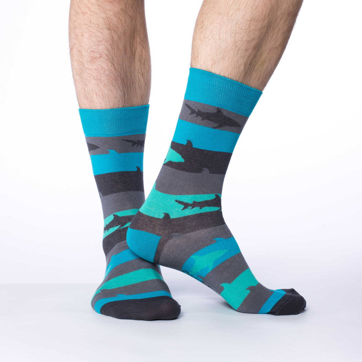 Men's Aqua Shark Week Socks