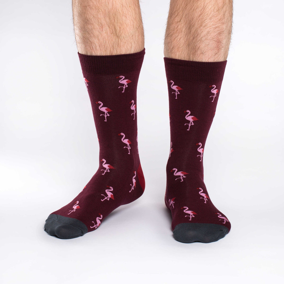 Men's Pink Flamingo Party Socks
