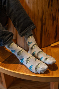 Men's Big & Tall School Of Fish Socks