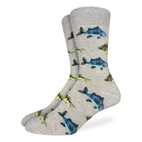 Men's Big & Tall School Of Fish Socks