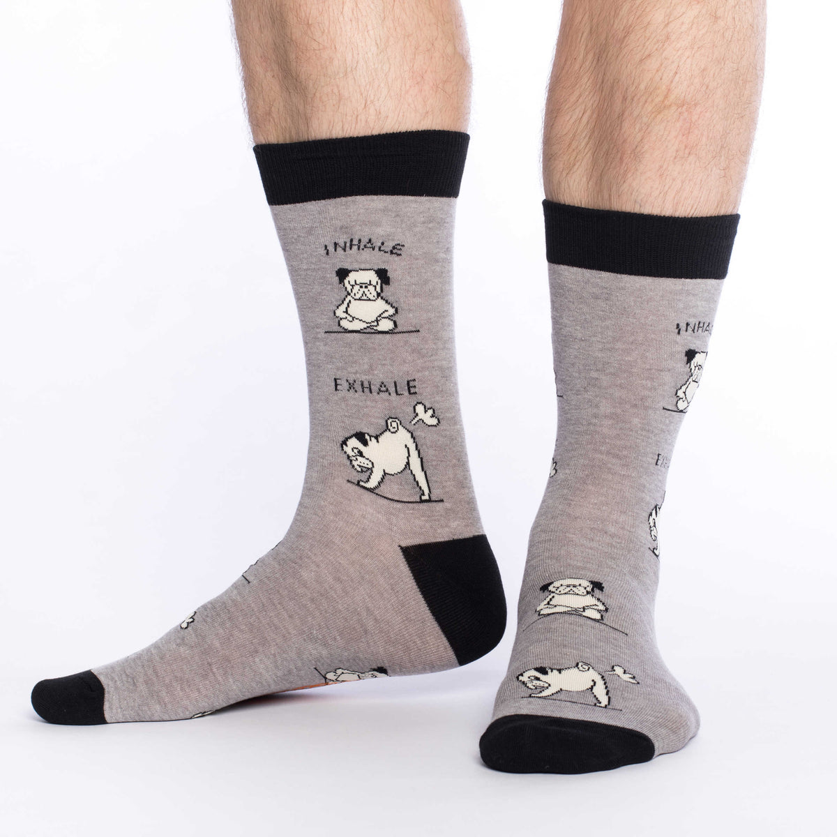 Men's Yoga Pug Socks