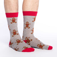 Men's Gingerbread Christmas Socks