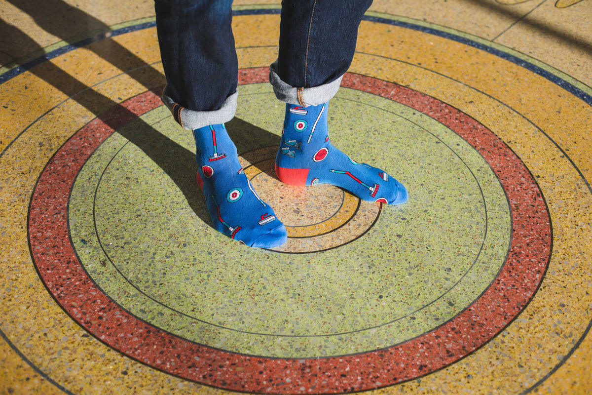 Men's Big & Tall Curling Socks