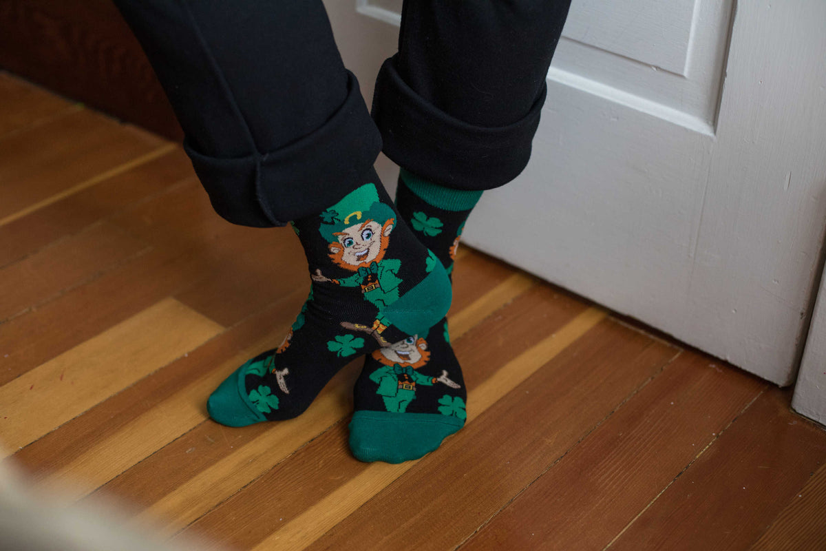 Men's Saint Patrick's Day Leprechaun Socks