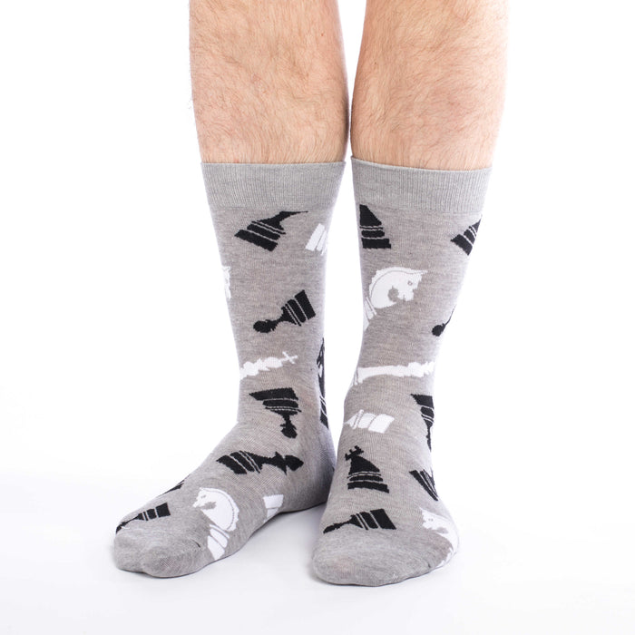 Men's Big & Tall Chess Socks