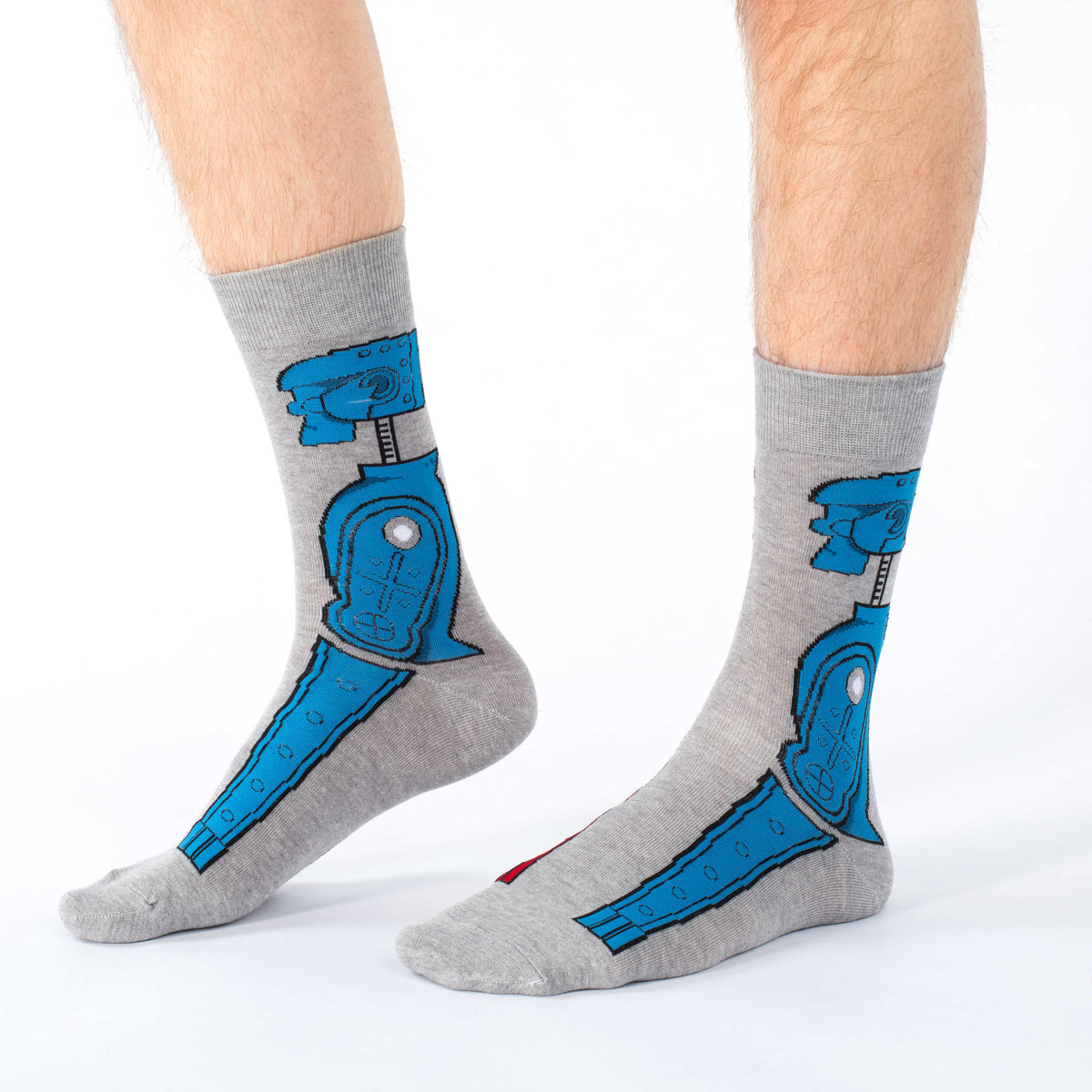 Men's Rock 'em Sock 'em Robot Socks
