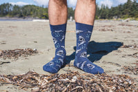 Men's Big & Tall Shark Attack Socks
