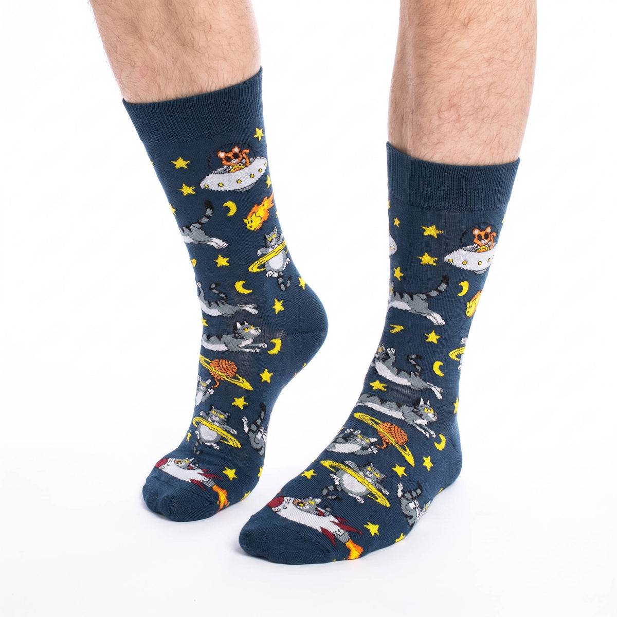 Men's Space Cat Socks