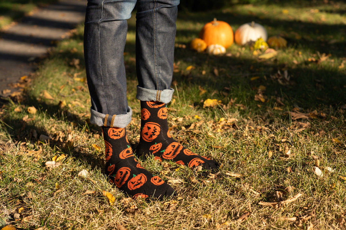 Men's Halloween Pumpkins Socks