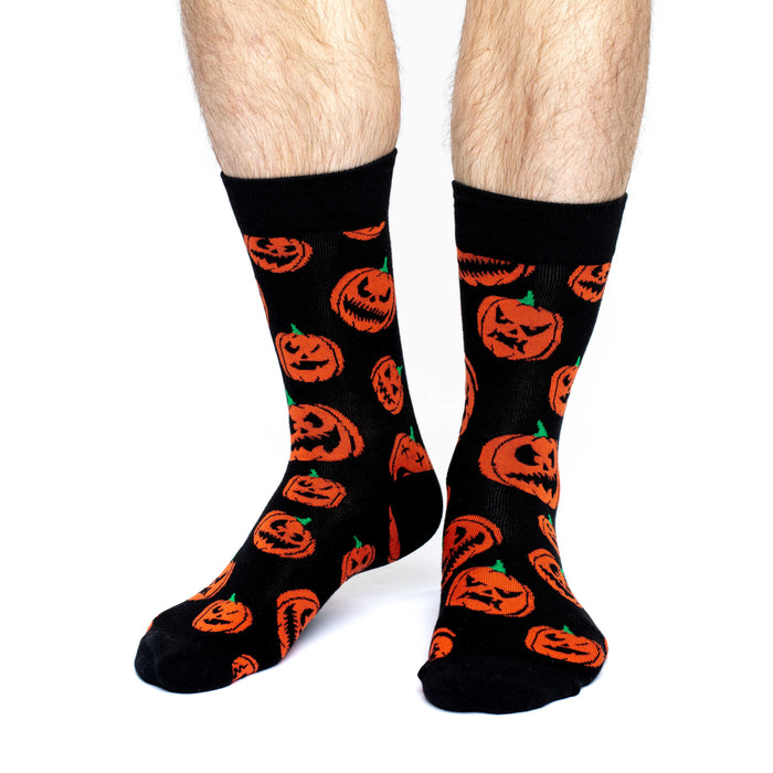 Men's Halloween Pumpkins Socks