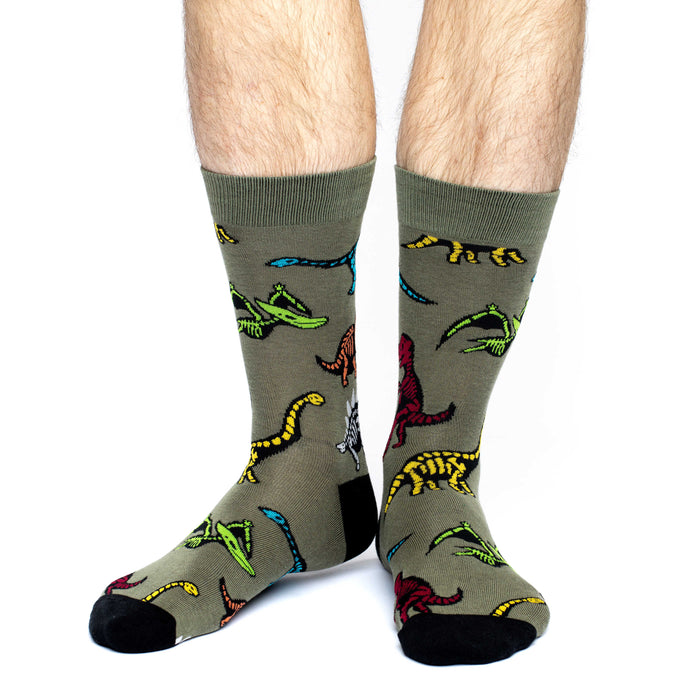 Men's Dinosaur Skeletons Socks