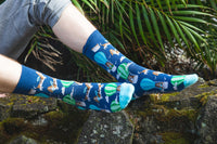 Men's Basset Hound in Air Balloon Socks