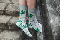 Men's Big & Tall Stoned Marijuana Socks