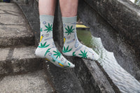 Men's Big & Tall Stoned Marijuana Socks