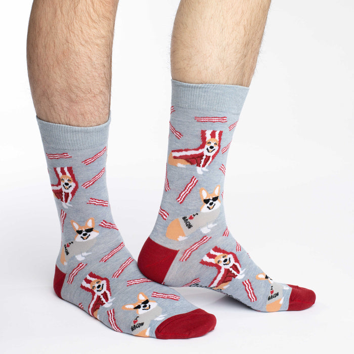 Men's Big & Tall Corgi Bacon Socks