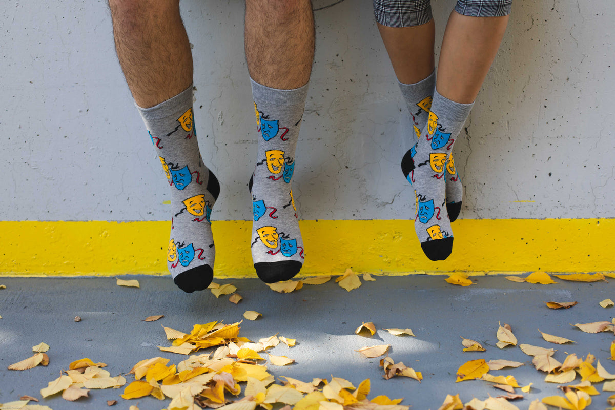 Women's Drama Masks Socks