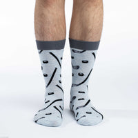 Men's Big & Tall Hockey Sticks and Pucks Socks