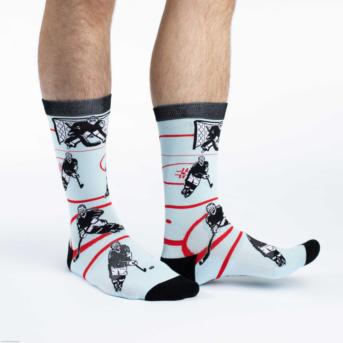 Men's Hockey, Black & White Socks