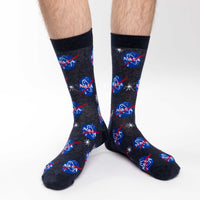 Men's Nasa, Blue Socks