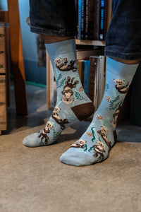 Men's Ruth Bader Ginsburg, Blue Socks