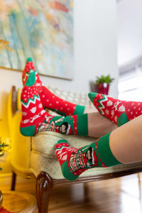 Men's Bob Ross, Christmas Socks