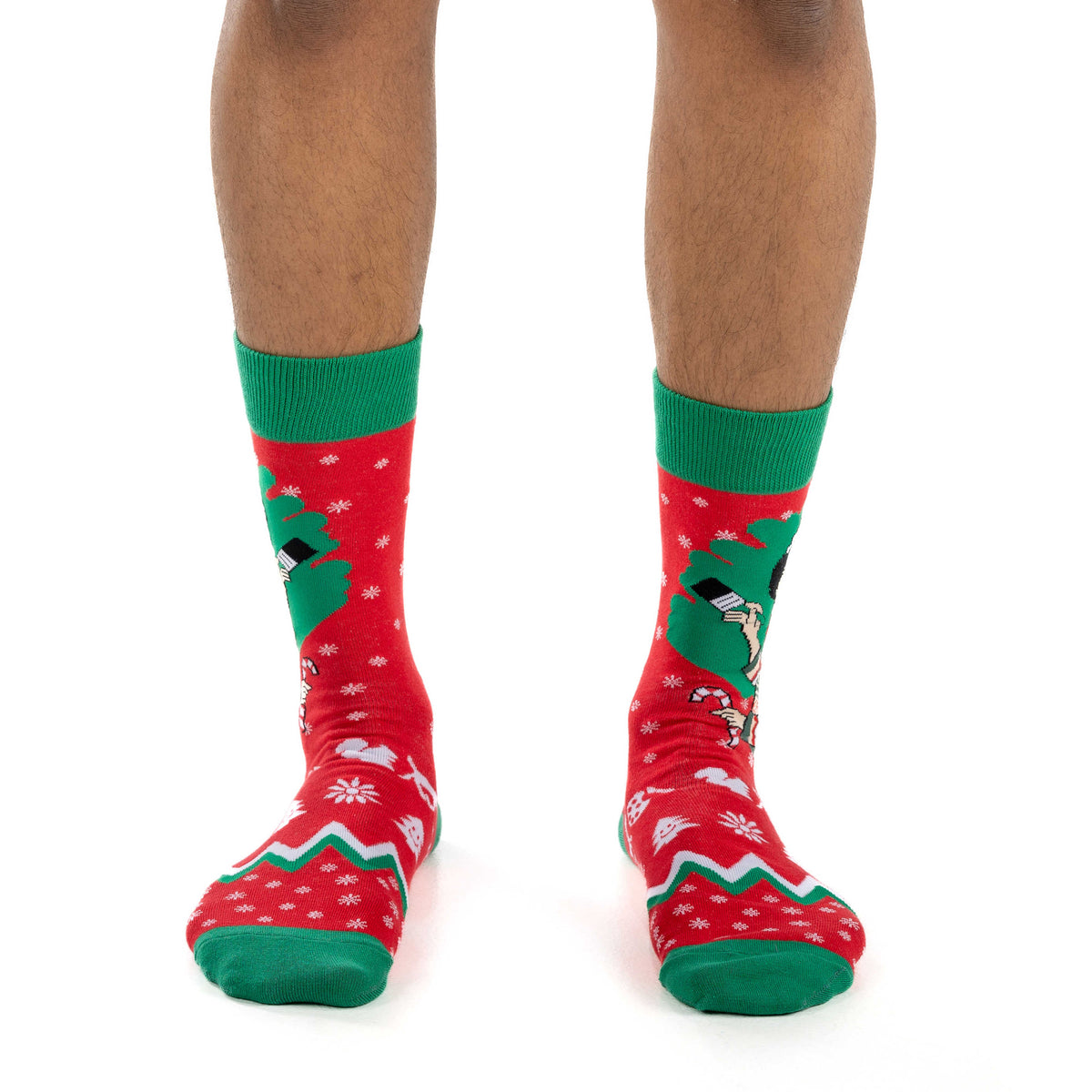 Men's Bob Ross, Christmas Socks