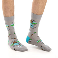 Men's Big & Tall Bob Ross, Happy Accident Socks