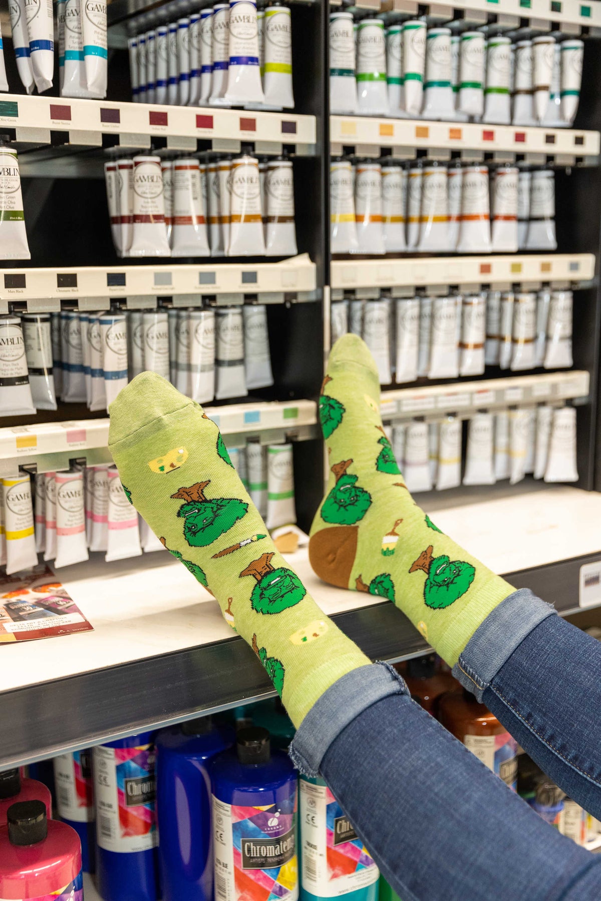 Men's Bob Ross, Happy Trees Socks