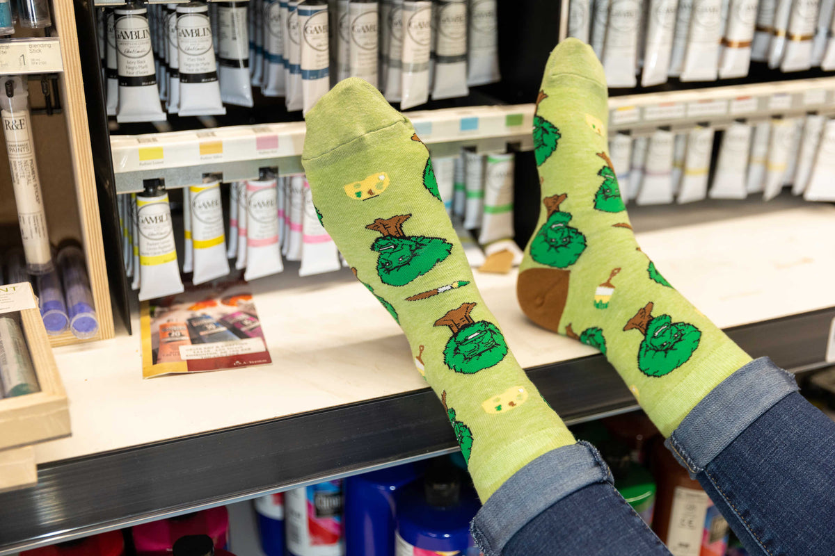 Men's Bob Ross, Happy Trees Socks