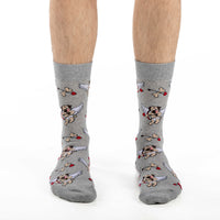 Men's Valentine's Day Cupid Pugs Socks