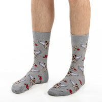 Men's Valentine's Day Cupid Pugs Socks