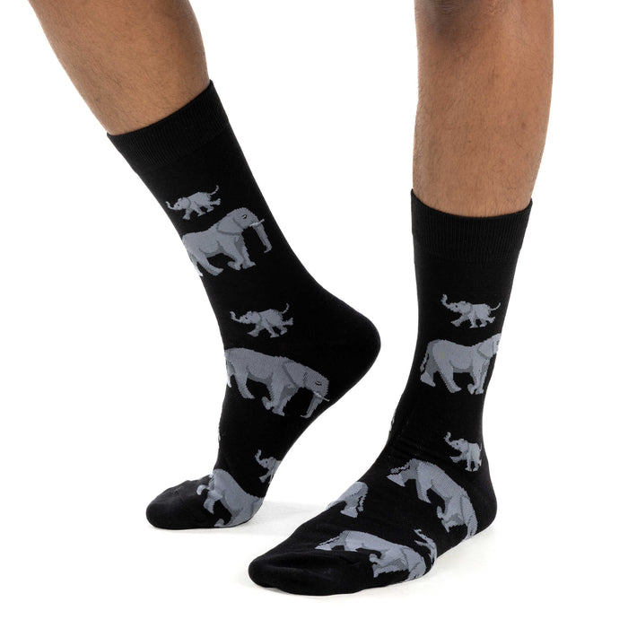 Men's Elephant Family Socks